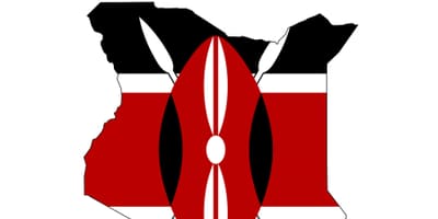 Žemėlapis Kenija vėliava