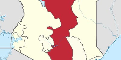 Žemėlapis rytų provincijos, Kenijos